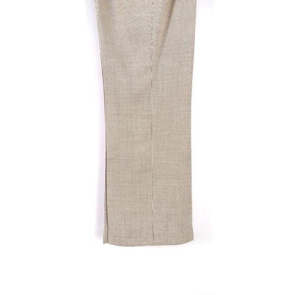 Talbots Signature Flare light brown check wool trouser pant size 10 - Picture 3 of 13